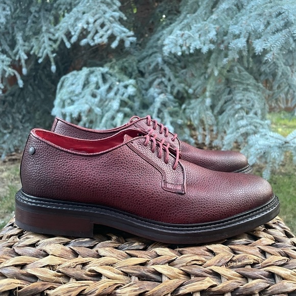 NEW Men’s Base London Maudslay Mod Scotch Leather Grain Derby Shoes.  Size 9 main image 5